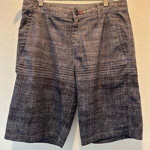O'Neill - Men's Gray Striped Boardshorts - Size 31